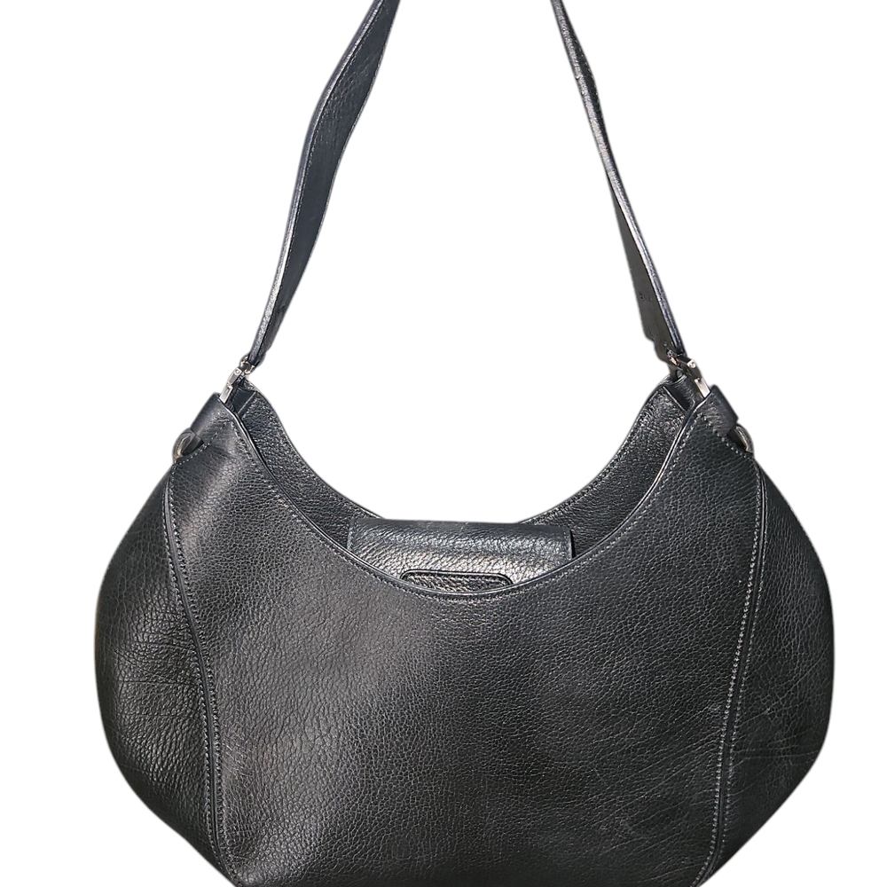 Salvatore Ferragamo Black Leather Hobo Bag
